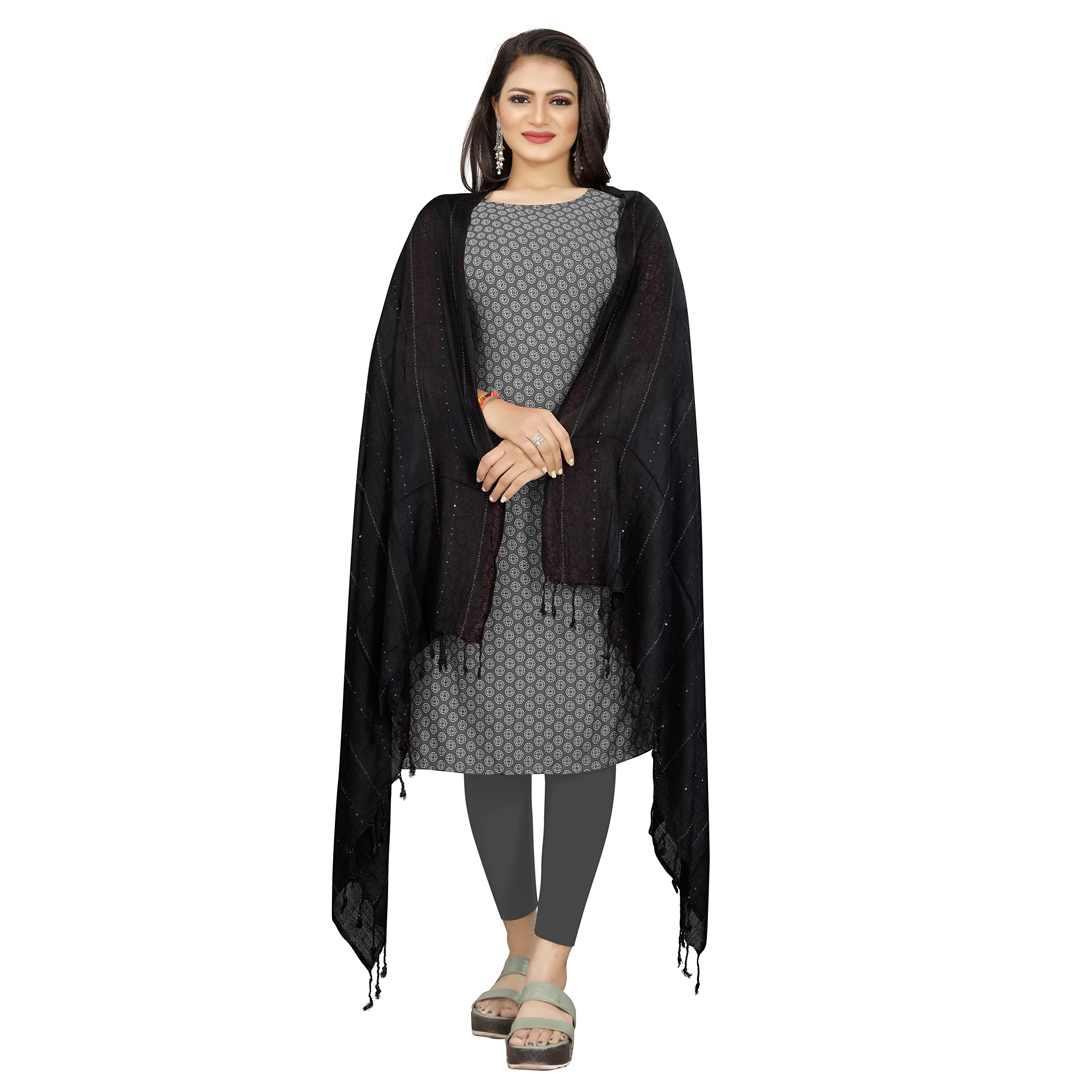 ebadat Women's Cotton Blend Solid Casual Vibrant Stole/Scarf/Dupattas to Brighten Your Day-picture-8