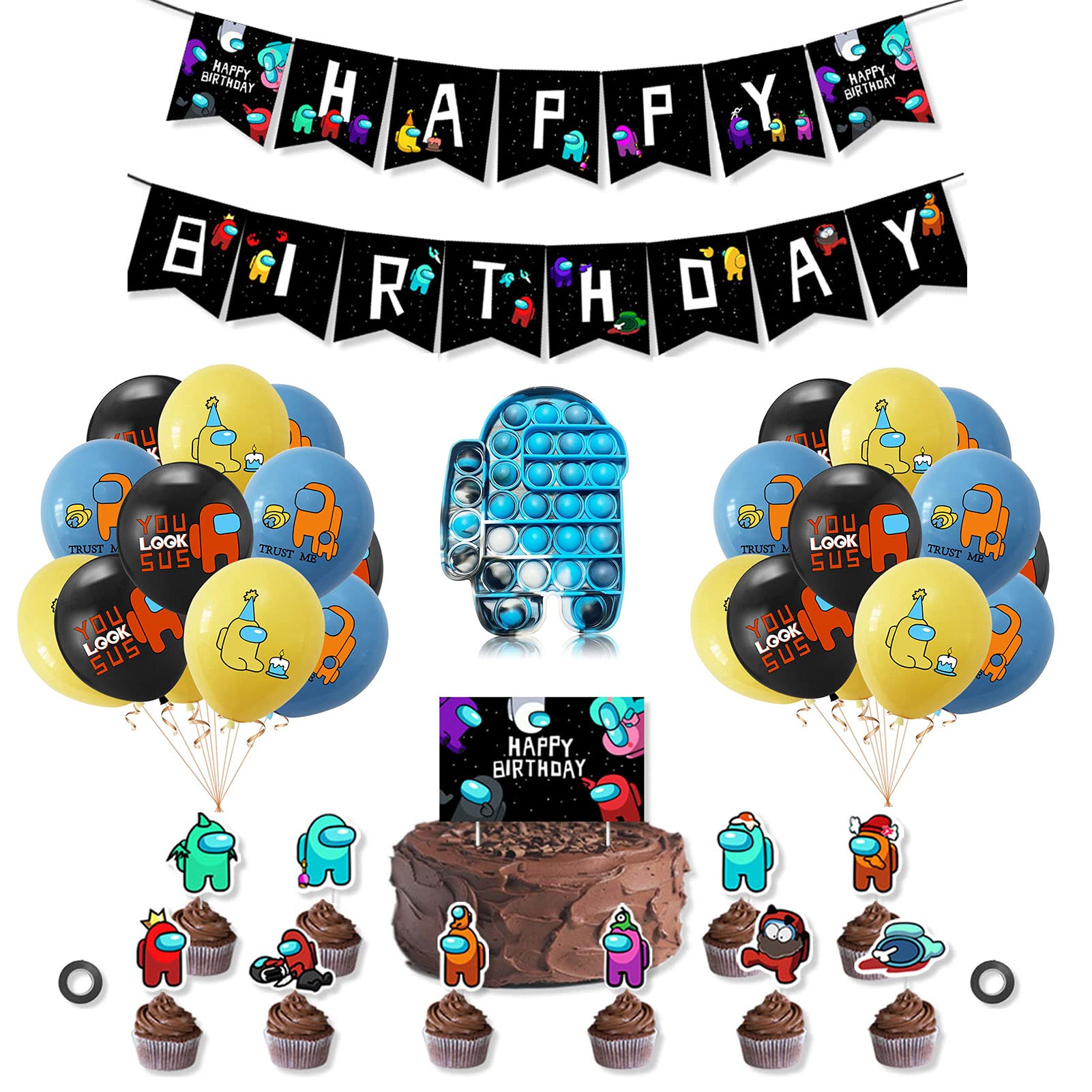 Buy Among Us Party Supplies Among Us Party Decoration For Kids 