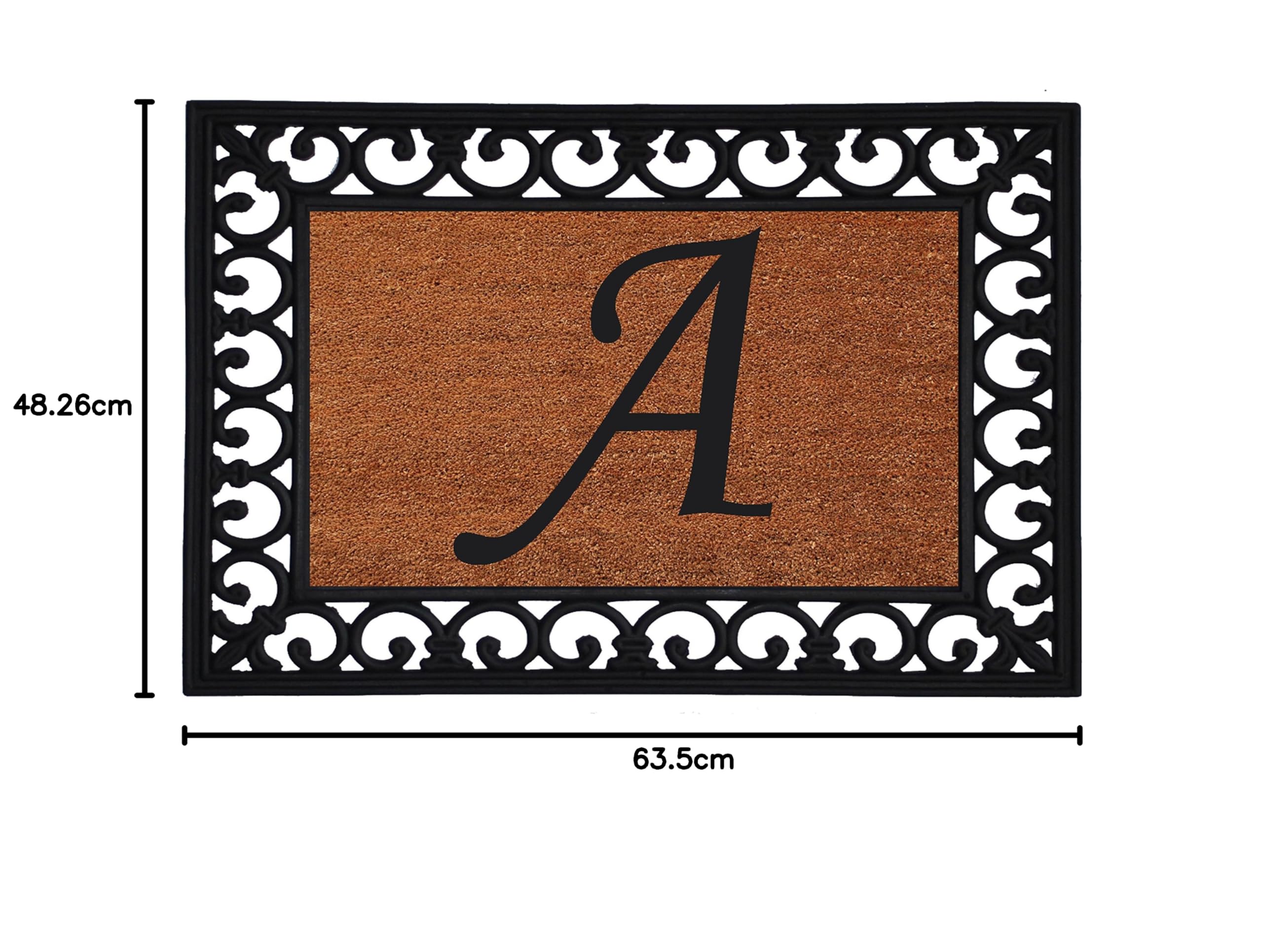 Calloway Mills 180041925A Paillasson monogramme 48,3 x 63,5 cm (lettre A)