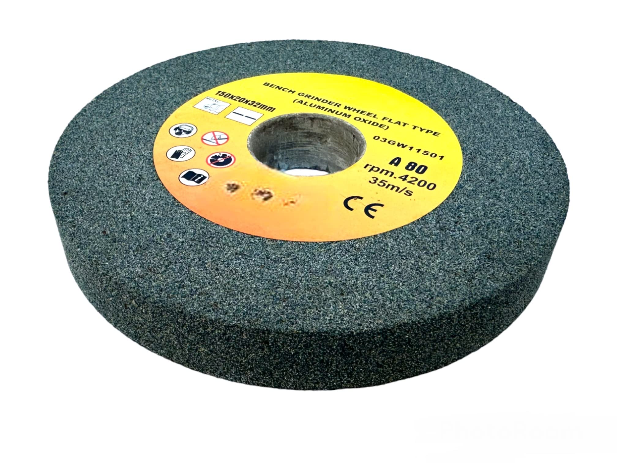 Disco In Ossido Alluminio Pietra 150 mm Per Mola Da Banco Con Grana 80 Pietra Mola Per Smerigliatrici Da Banco 150mmx20mmx32mm Tipo Flat