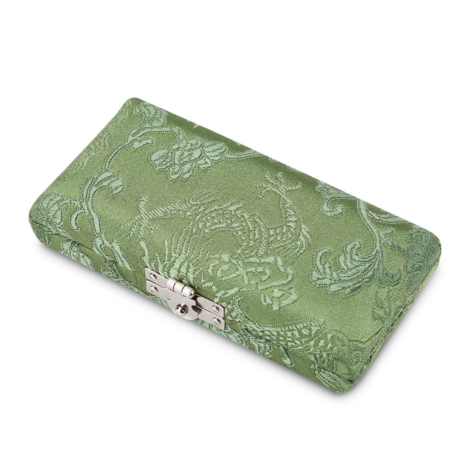 Custodia per Ance Oboe, Elegante Custodia Protettiva in Legno e Seta con Fori Traspiranti per 3 Ance Oboe, 90 x 45 x 20 mm, Scatola Organizzatrice con Velluto for Musicisti e Principianti