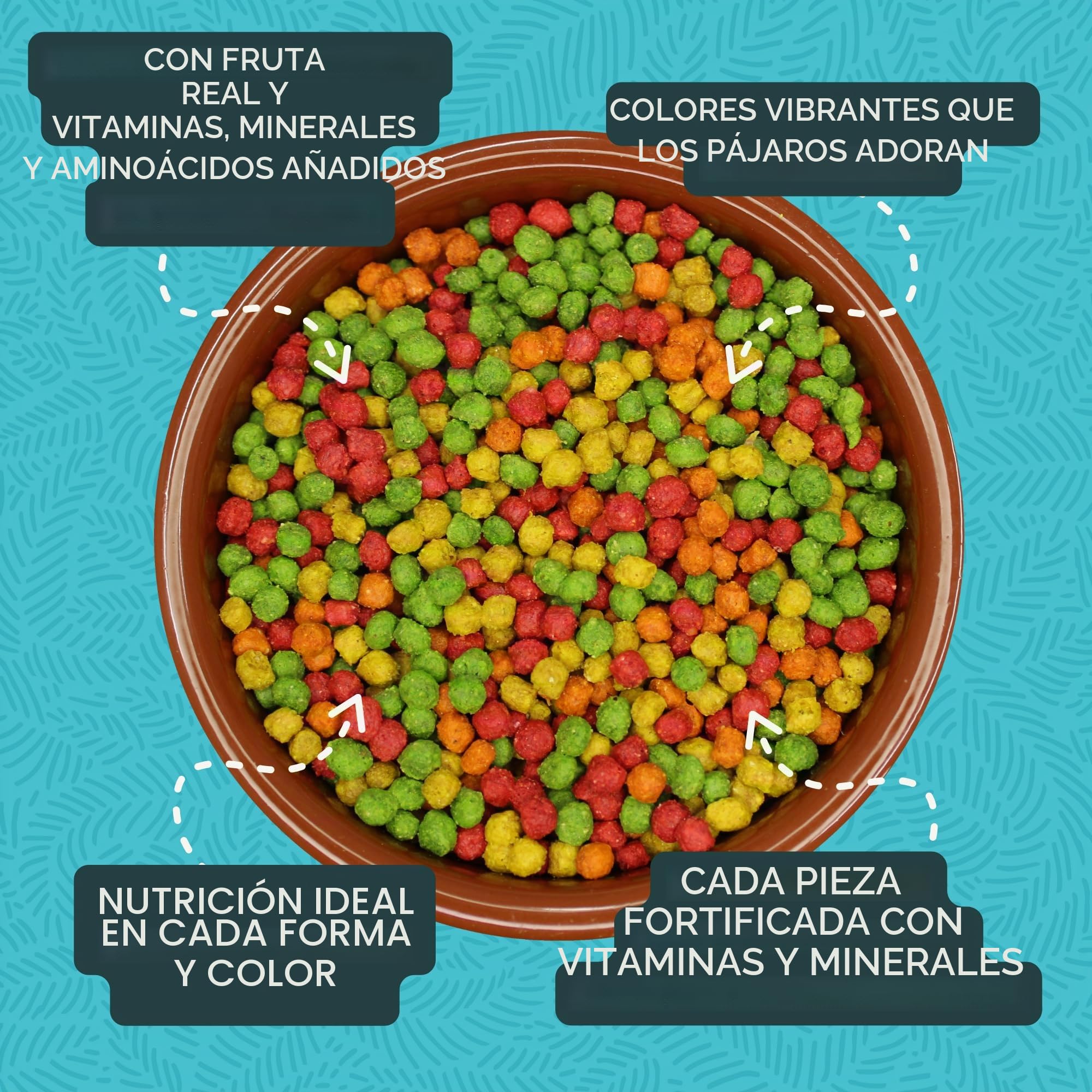 Zupreem Multifrutas Alimento para Aves de Compañía - Frutas y Vitaminas - Pienso para Pájaros Indicado para Agapornis, Cacatúas NINFA, Cotorras Argentinas y Otros Pájaros Medianos - 7,5 kg