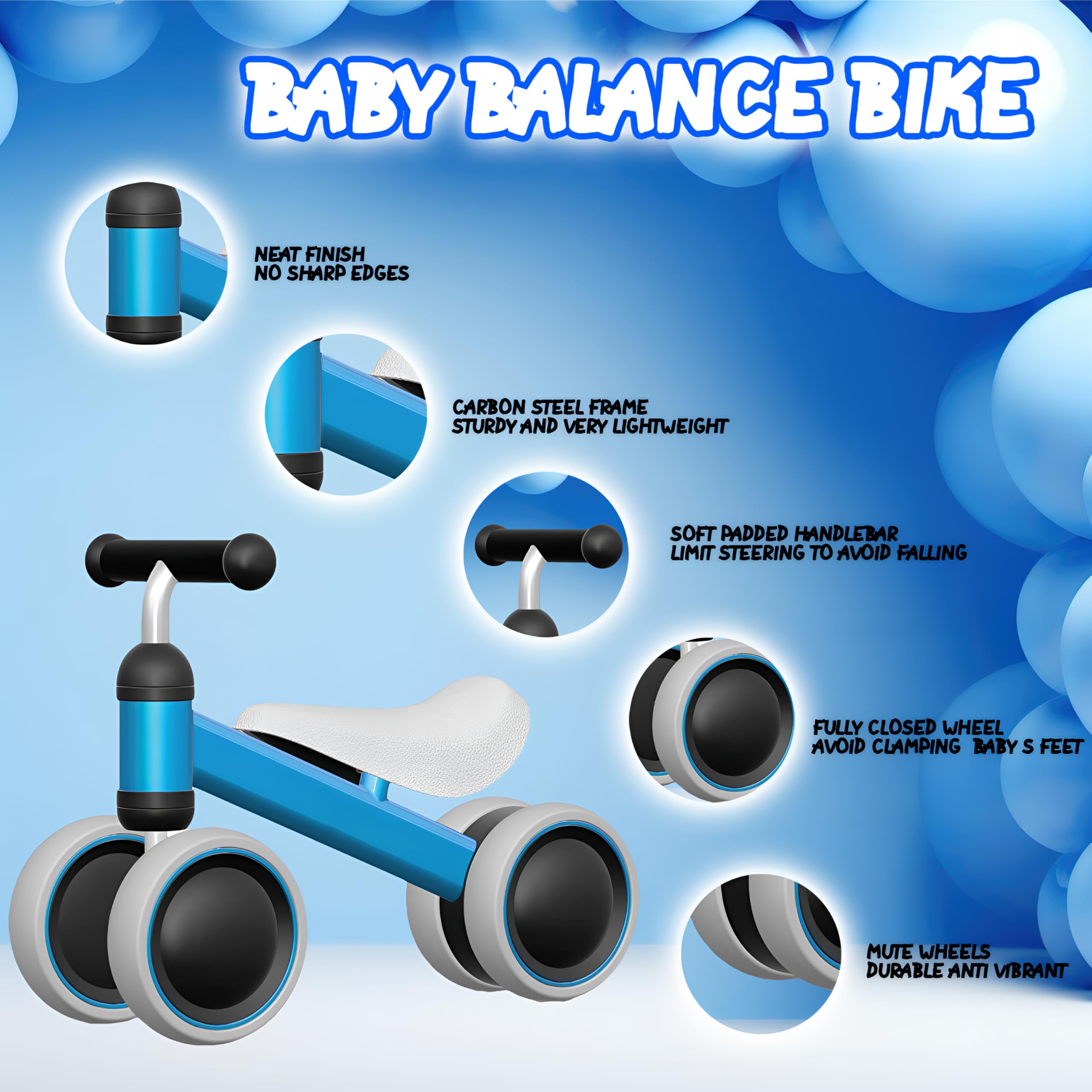 Snapklik.com : Baby Balance Bike For 6-24 Months, Perfect First Bike Or ...