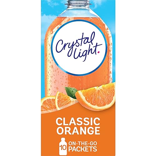Crystal Light Classic - Mezcla para bebidas color naranja
