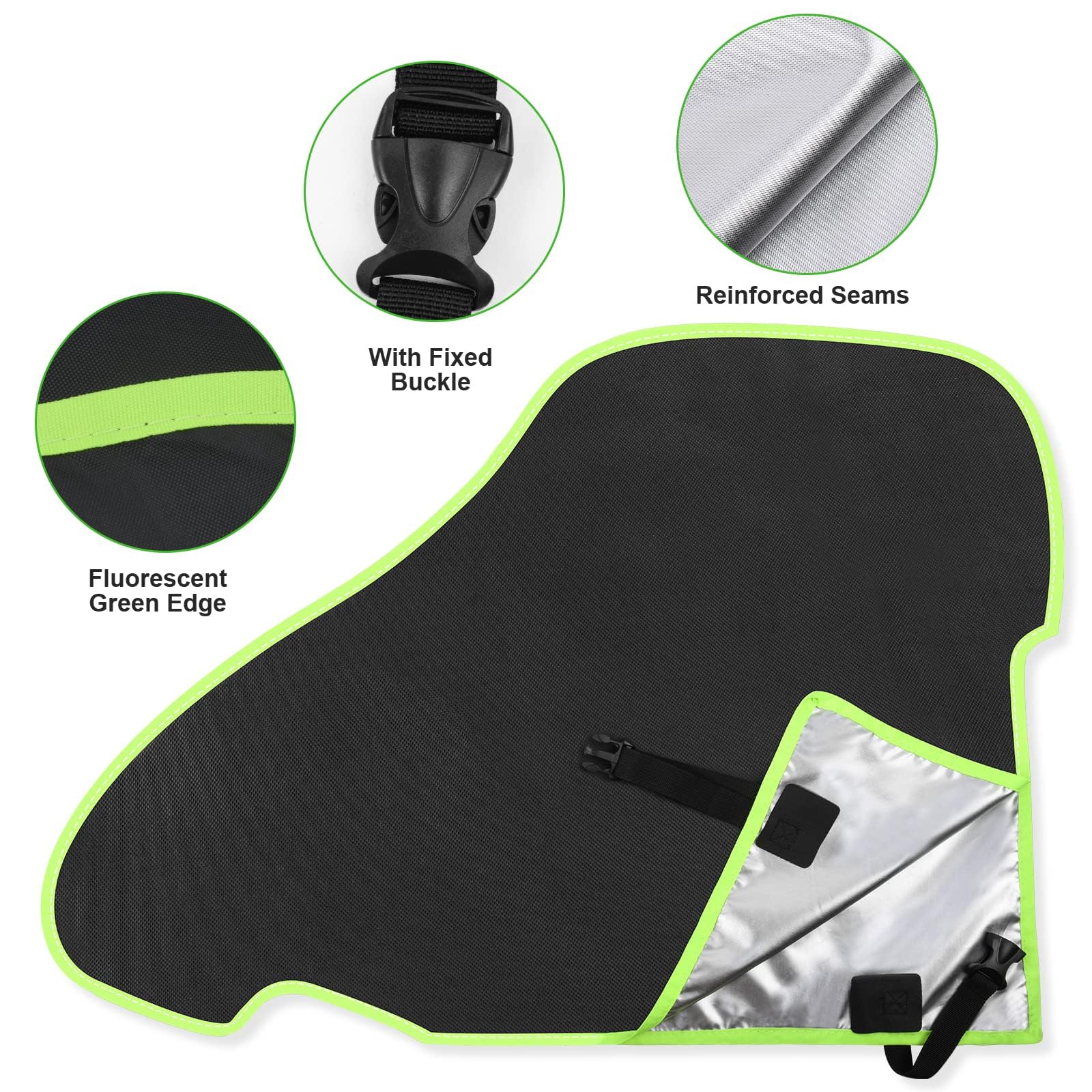 URAQT Cubierta para Remolque de Caravana Cubierta, 420D Impermeable Cubierta de Remolque para Remolquede Cabezal de Caravana Duradera Impermeable contra Lluvia y El Polvo, 94 * 65cm