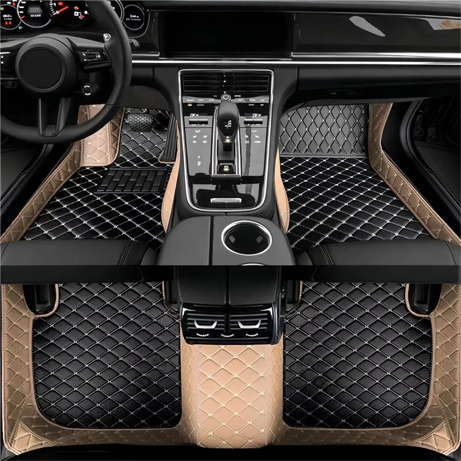 Tapis de sol voiture Chevy Bolt EUV ensemble complet tapis cuir imperméable