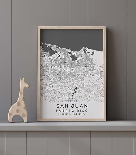 Miniatura 9 de Mapa de San Juan, Puerto Rico, Luz 2 (16x20)