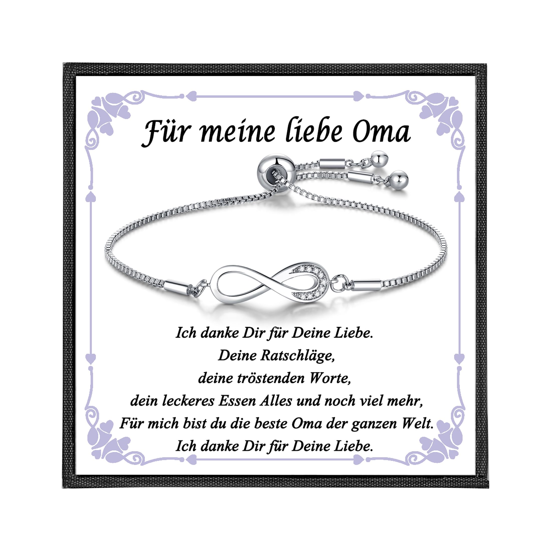 USEEDOVIA Unendlichkeitszeichen Armband für Schatz, Infinity