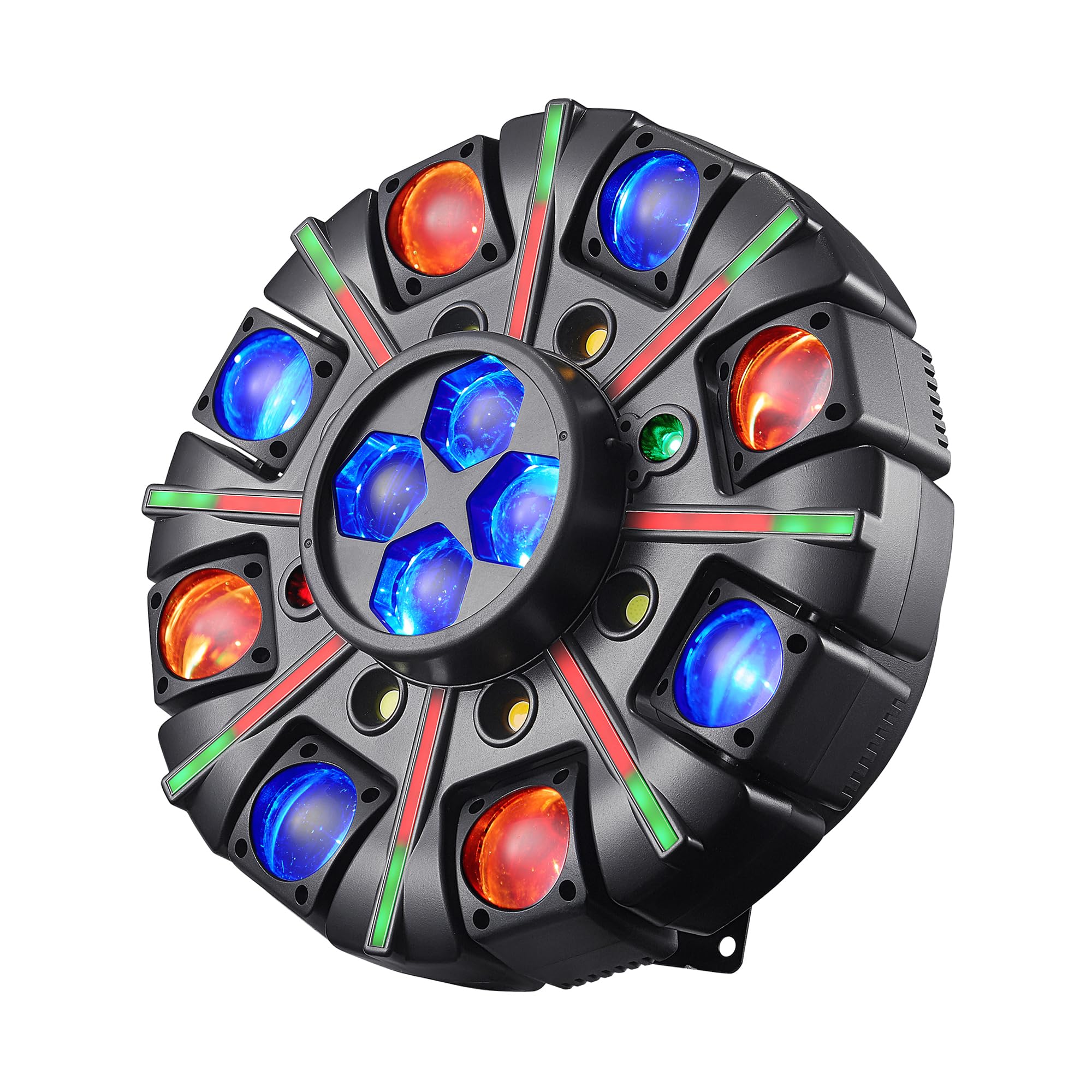 Photo 1 of Moving Head DJ Lights for Parties, Disco Lights with Remote Control, 8-Arms 180W RGBW LED DJ Stage Lighting Sound Activated DMX 512 Control for Disco Club Wedding Party World Cup