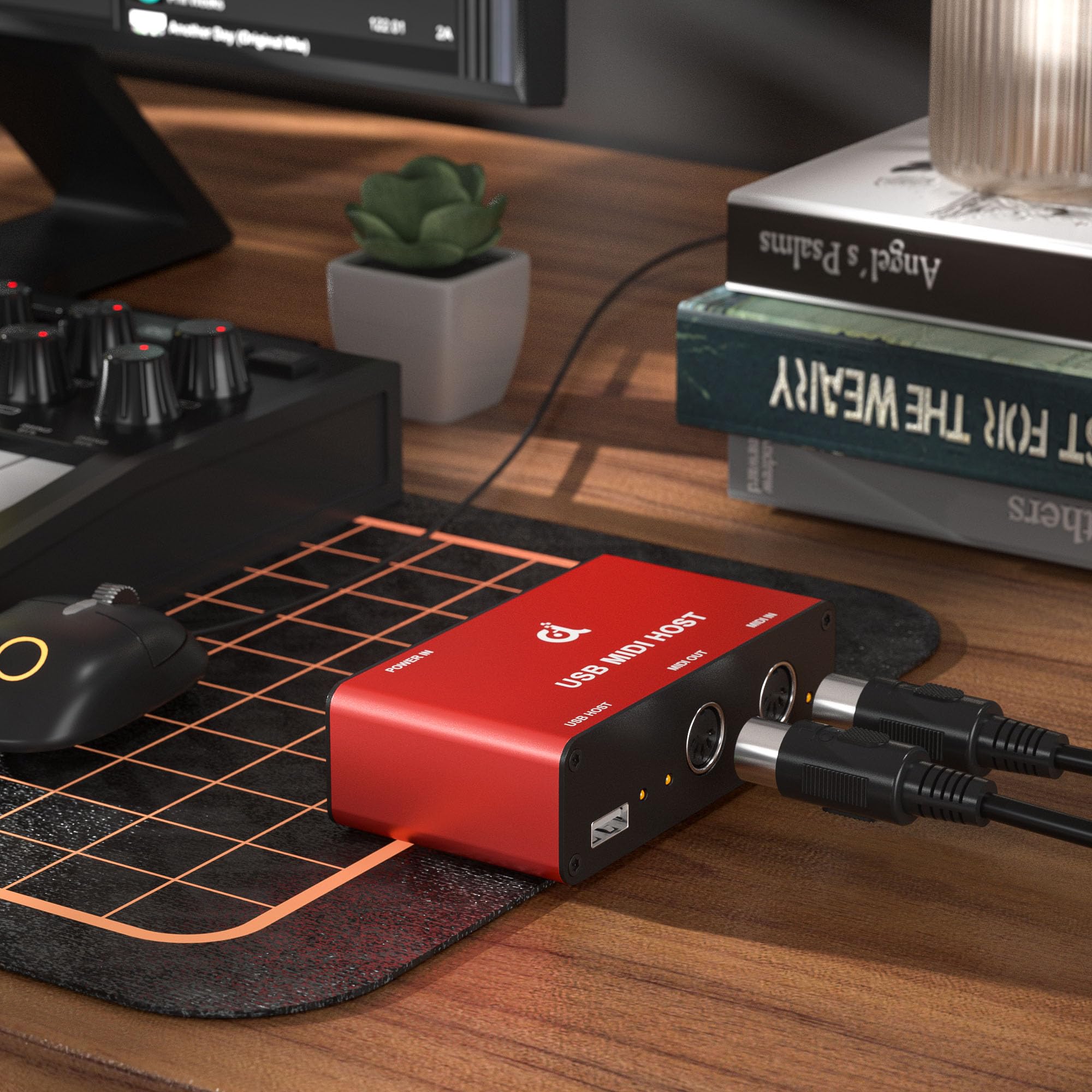 DigitalLife BridgeCore Series | Box per bridge USB MIDI standalone 1-in-1-out, 5 pin DIN, LED, metallo – Per principianti, musicisti da studio e live performer 【Rod, usato – Come nuovo】