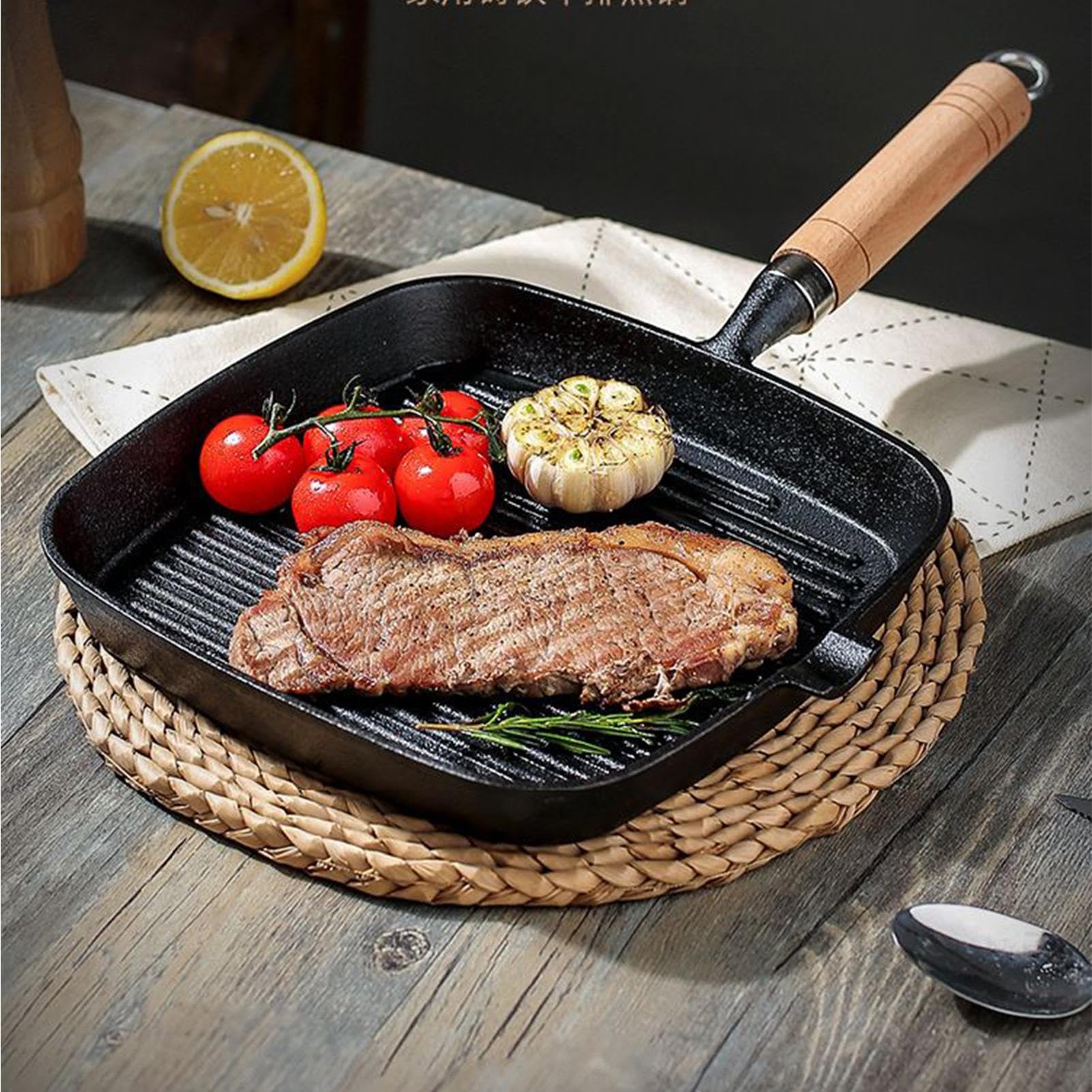 Padella Grill Padella Da Campeggio Con Manico In Legno