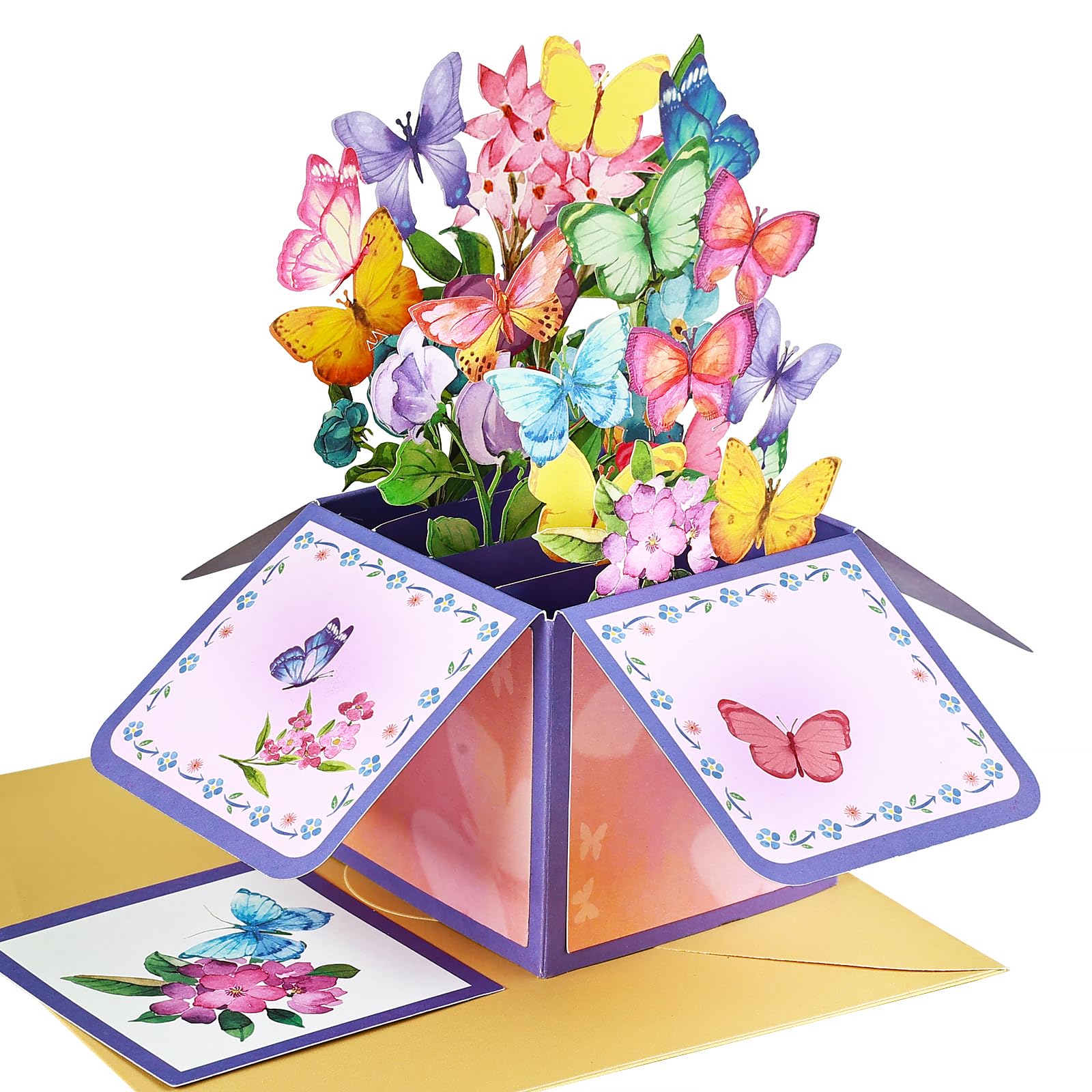TYXHXTF Biglietto Farfalla Pop-Up, Biglietto Regalo 3D per un