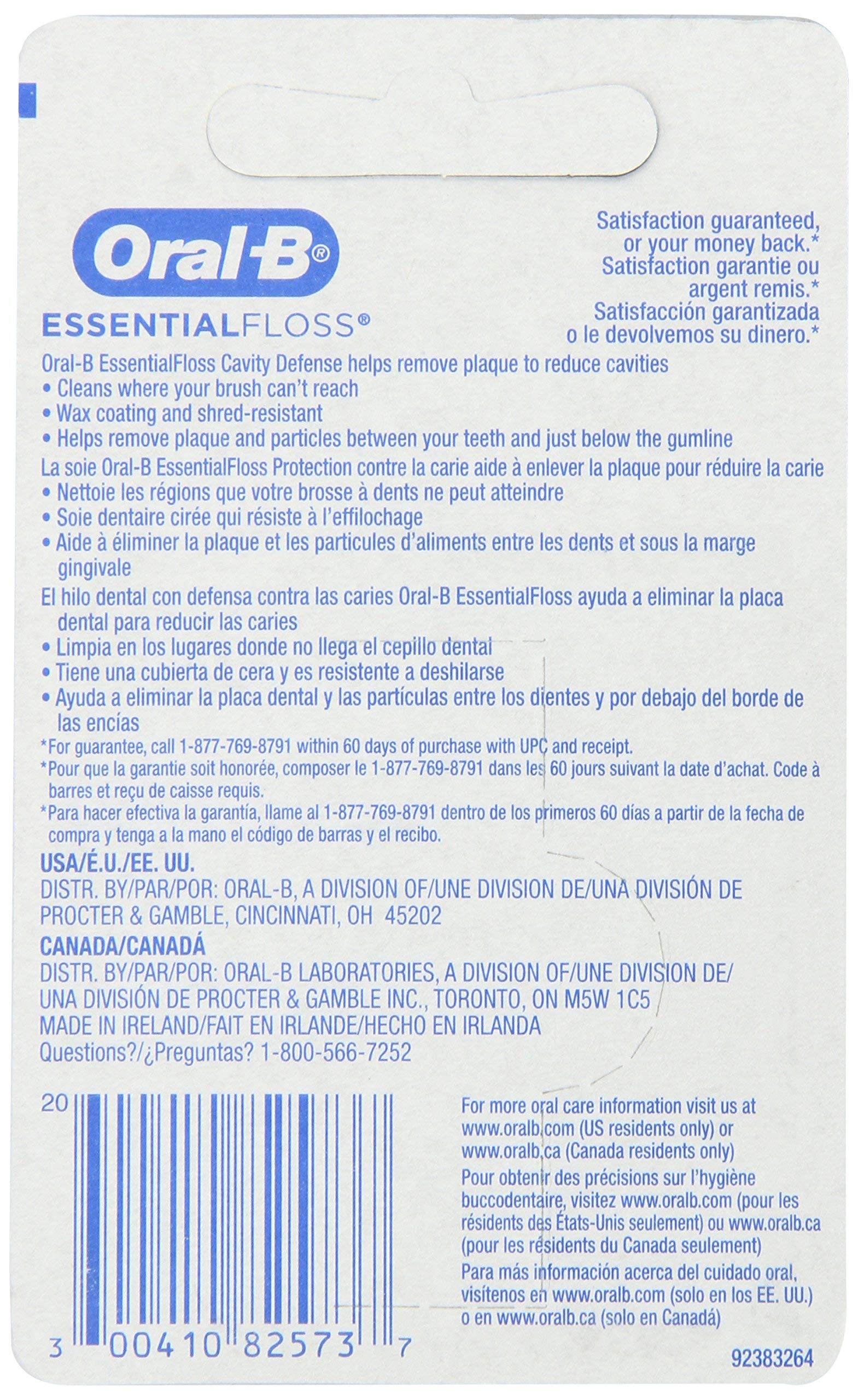 Oral-B Essential Floss Menta cerato, 54 Yd (confezione da 24)