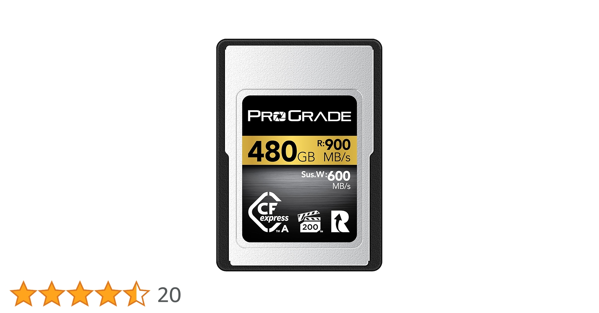 Amazon | ProGrade Digital CFexpress 2.0 Type A GOLD 480GB