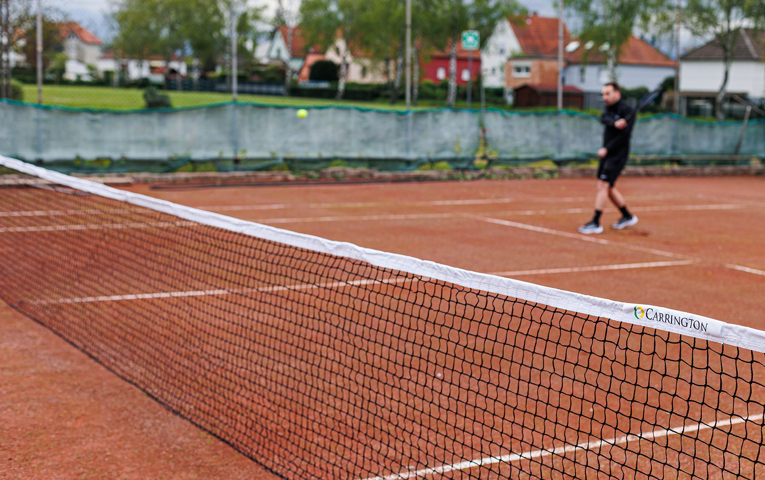 Carrington® 3mm-Tennisnetz - Club Turnier - Spezielles Matschnetz mit schmutzabweisendem Band!