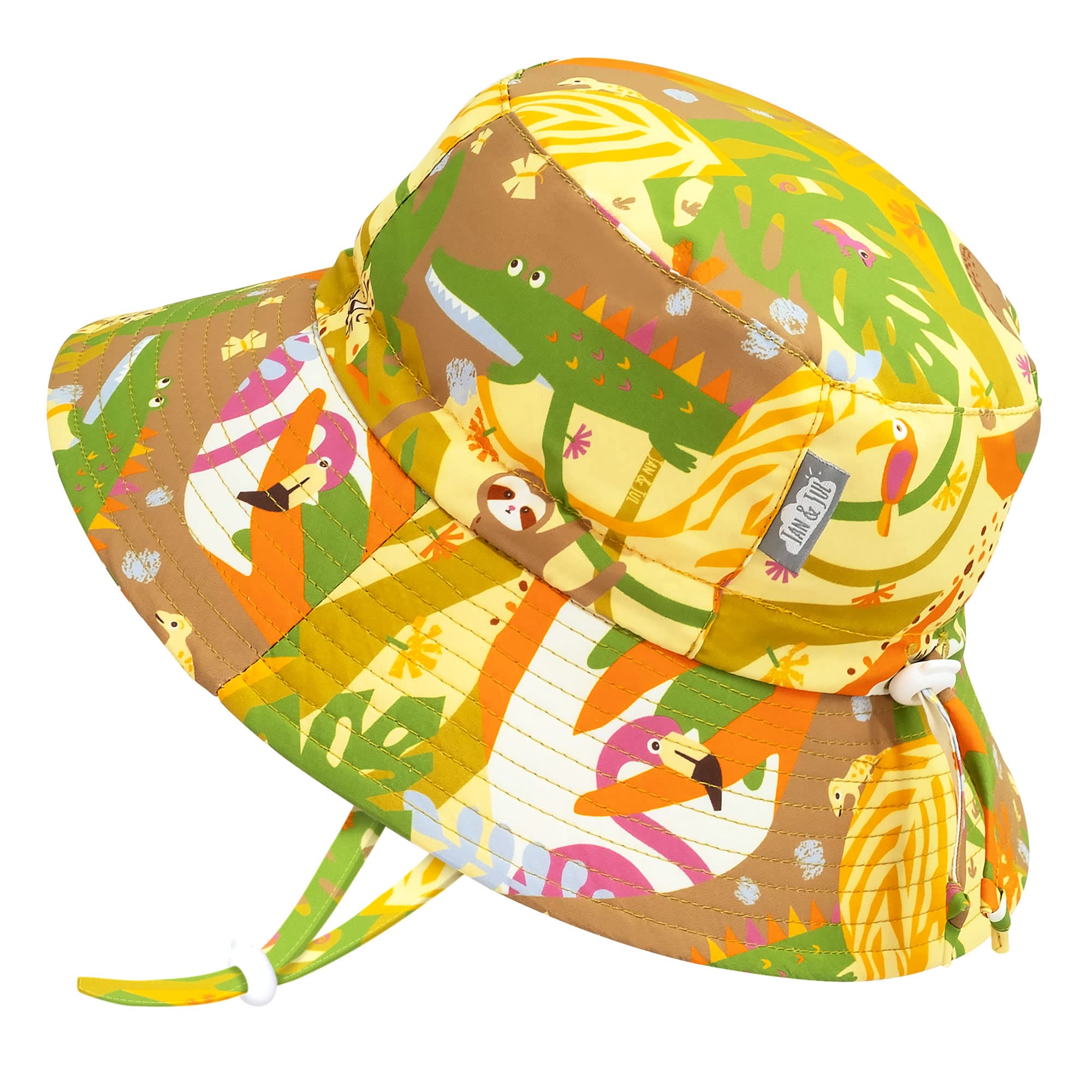 JAN &amp; JUL Kids' Quick Dry Beach Bucket Sun-Hat for Swimming