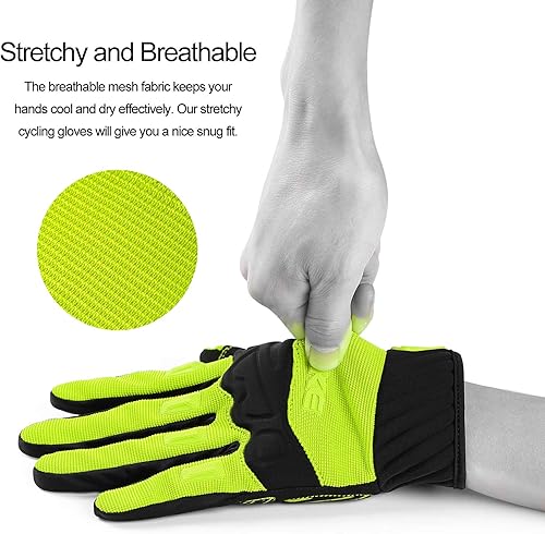 Miniatura 8 de INBIKE MTB BMX ATV - Guantes de ciclismo para carrera de motocross, bicicleta de montaña, DH