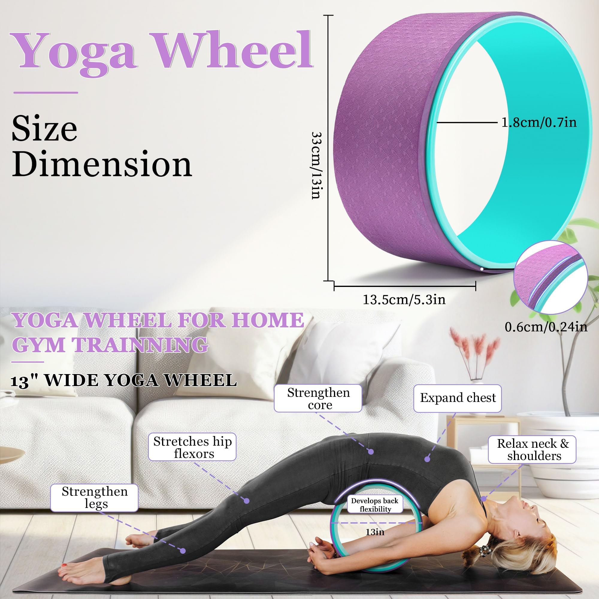 Juego de ruedas de yoga