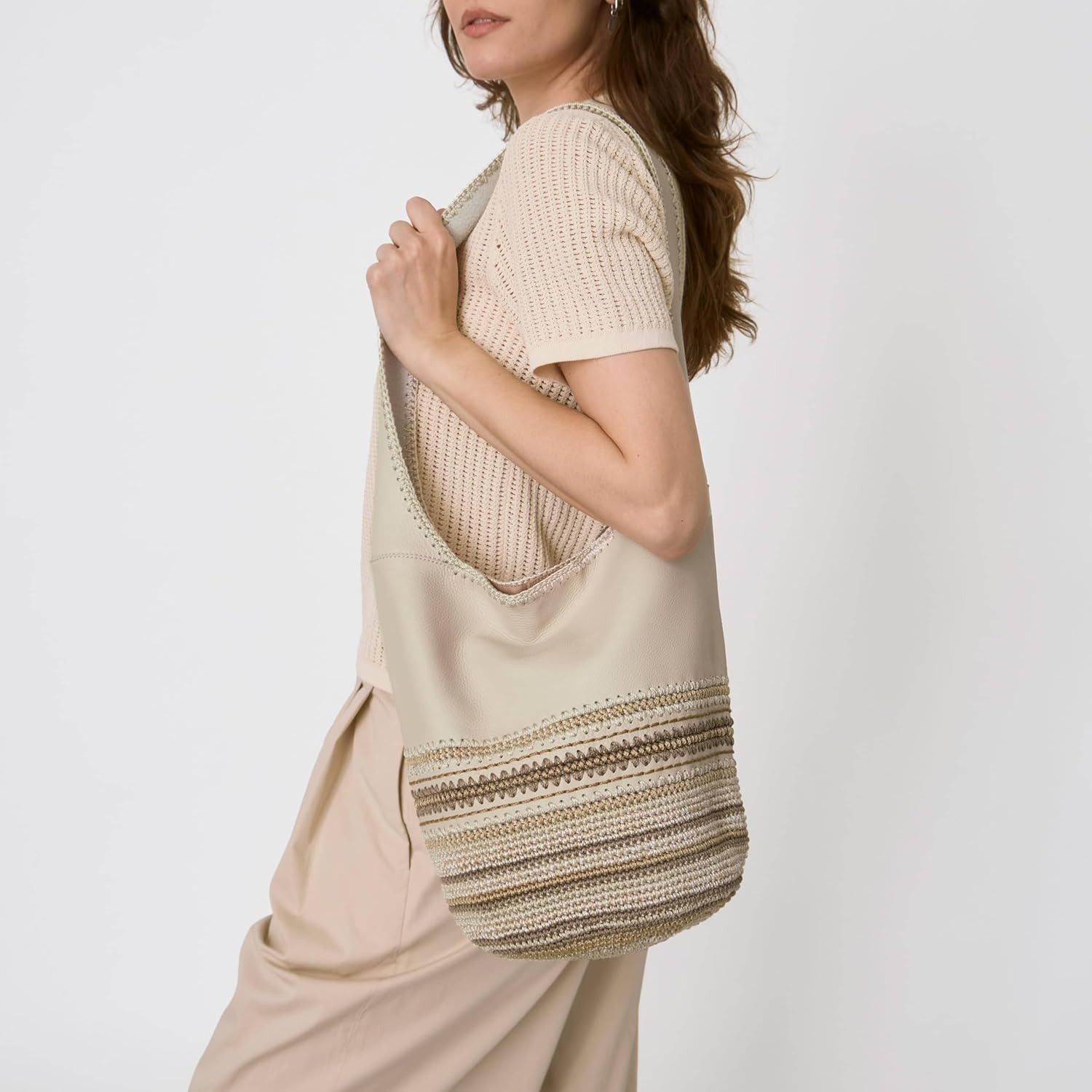 The Sak 120 Hobo Bag - Large Women's Purse & Shoulder Bag - Handbag With Back Zipper Pocket and Magnetic Snap Closure - Image 2