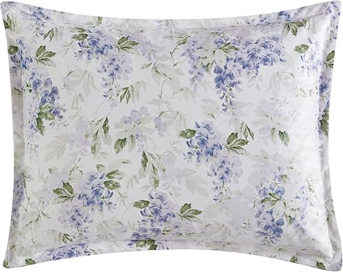 Miniatura 5 de Laura Ashley - Juego de funda de edredón tamaño Queen juego de ropa de cama de terciopelo de felpa decoración del hogar de diseño lavanda gisteria