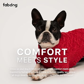 fabdog Super Chunky Knit Turtleneck Dog Sweater Camel (8)
