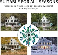 Vista 20 de Decoroca Outdoor Wind Spinners - 72in Metal Sculpture, Classic 360° Kinetic Spinner