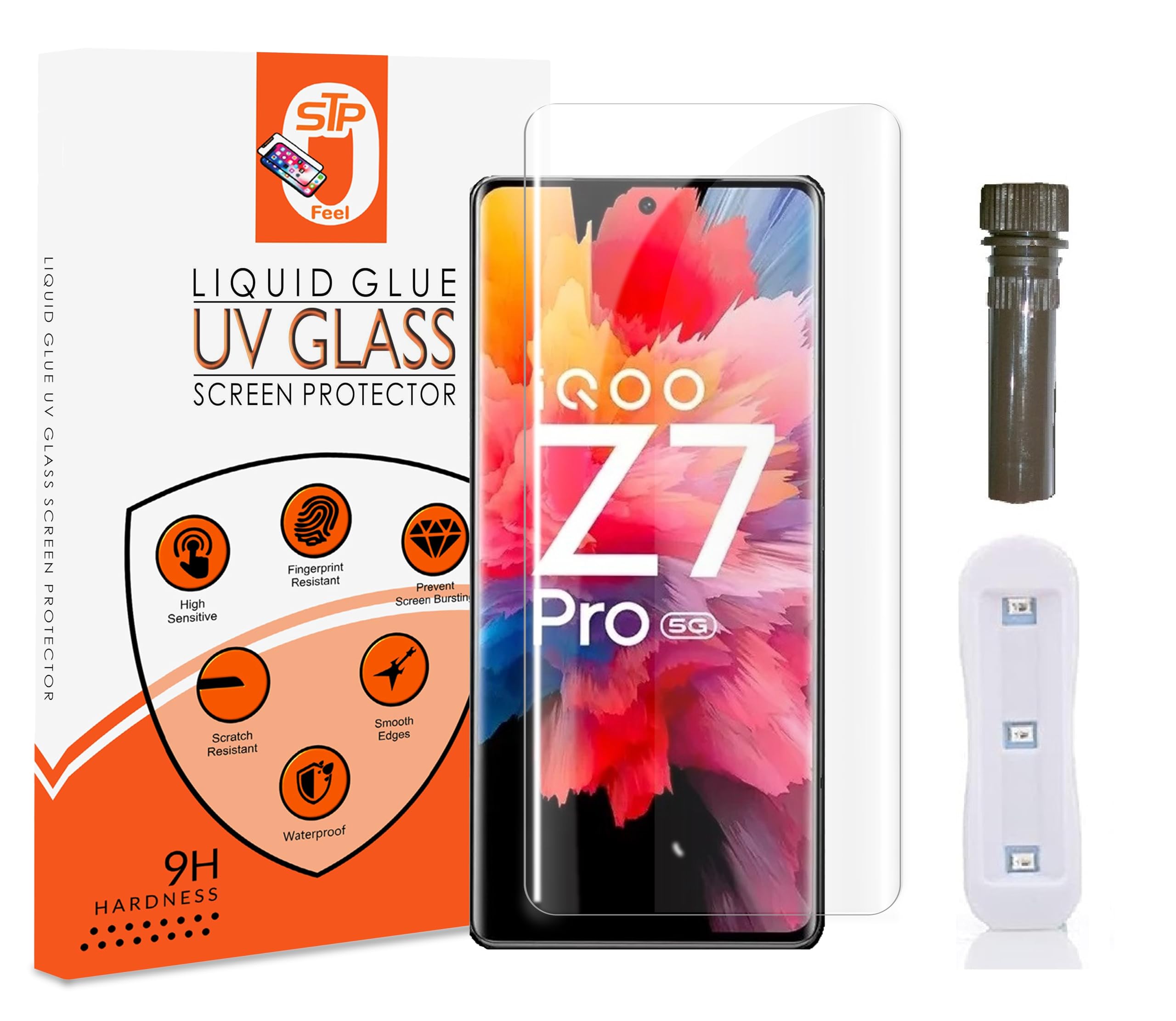 STP FEEL Advanced Uv Curved Tempered Glass For Iqoo Z7 Pro (6.78 Inch) Cellphone (Transparent, Pack Of 1) Border Less Full Screen Coverage Uv Screen Protector Guard With Installation Kit (B0CG9SPF9C) Amazon Price History, Amazon Price Tracker