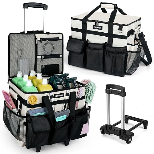 Large Rolling Cleaning Caddy Bag Wheels product photo (Cleaning Kits & Organizers) — ScooterReviewPro review