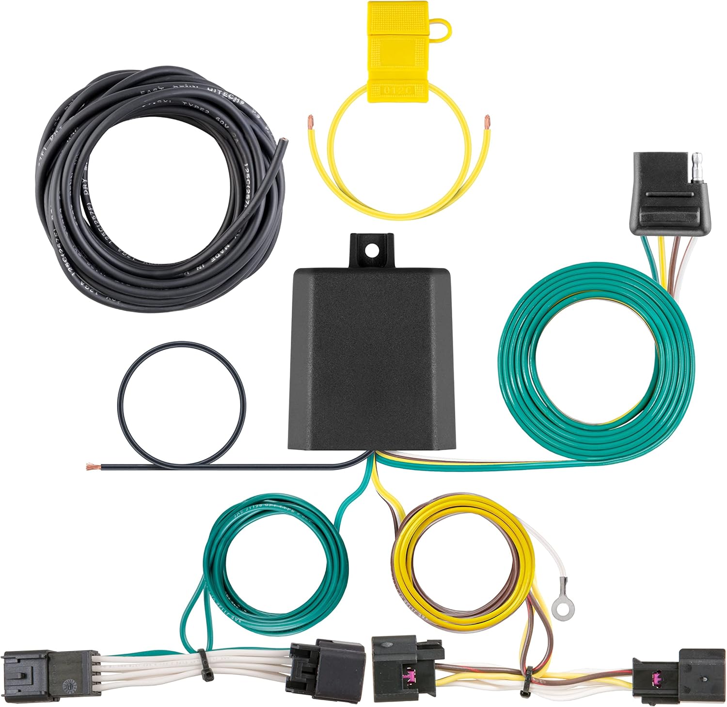 CURT 56303 Vehicle-Side Custom 4-Pin Trailer Wiring Harness, Fits Select Chevrolet Sonic with Tow Package