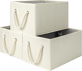 StorageWorks Storage Baskets for Shelves, Foldable Fabric Closet Storage...