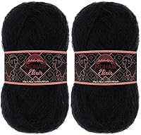 Vista 97 de JubileeYarn Mohair Elixir Yarn - 50g/ovillo Mezcla de lana para bebé - Azul Laguna - 4 ovillos