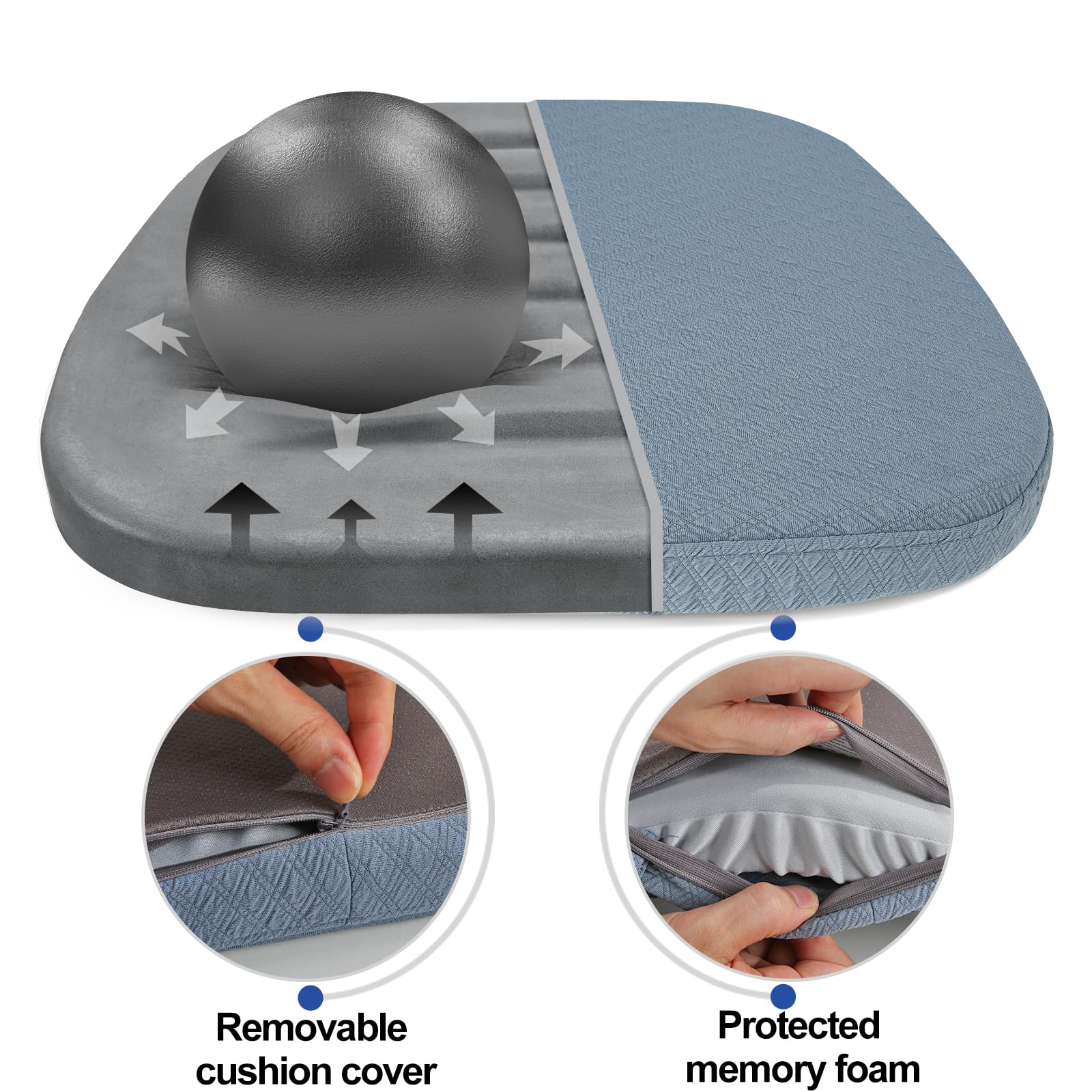 Dining Table Set For SINOSSO Pack 100% Pure Memory Foam Chair