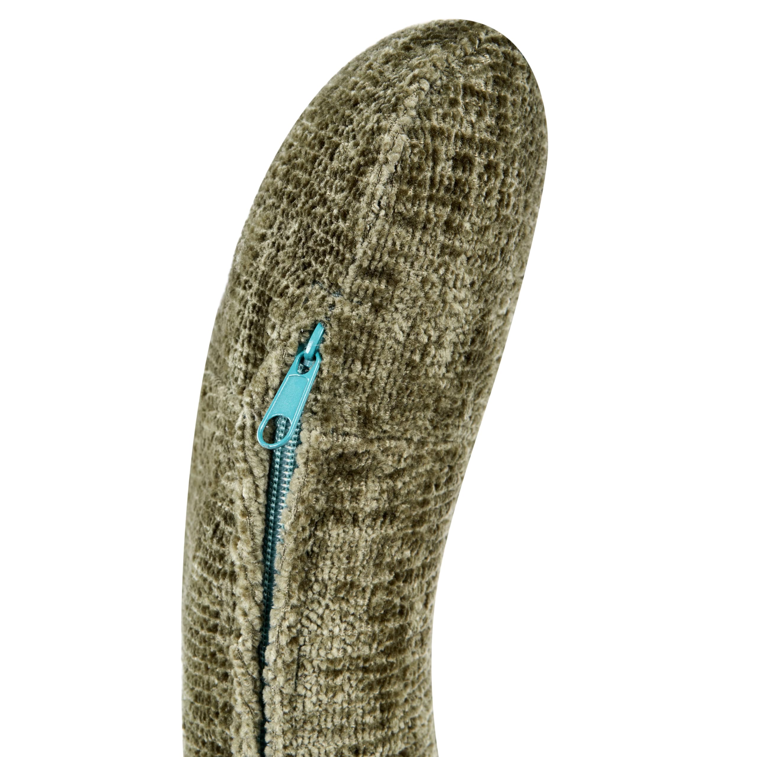 Beliani Drehsessel Chenille Stoff grün Retro-Stil für Wohnzimmer Lieksa