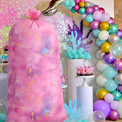 Miniatura 5 de 2 bolsas de regalo jumbo de 70 pulgadas, bolsas de regalo de plástico de gran tamaño con teñido anudado, bolsa de regalo extra grande con cuerdas