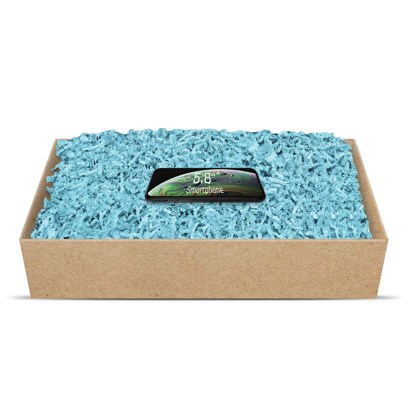 SizzlePak bleu ciel matériau de remplissage pour box de naissance et colis créatifs