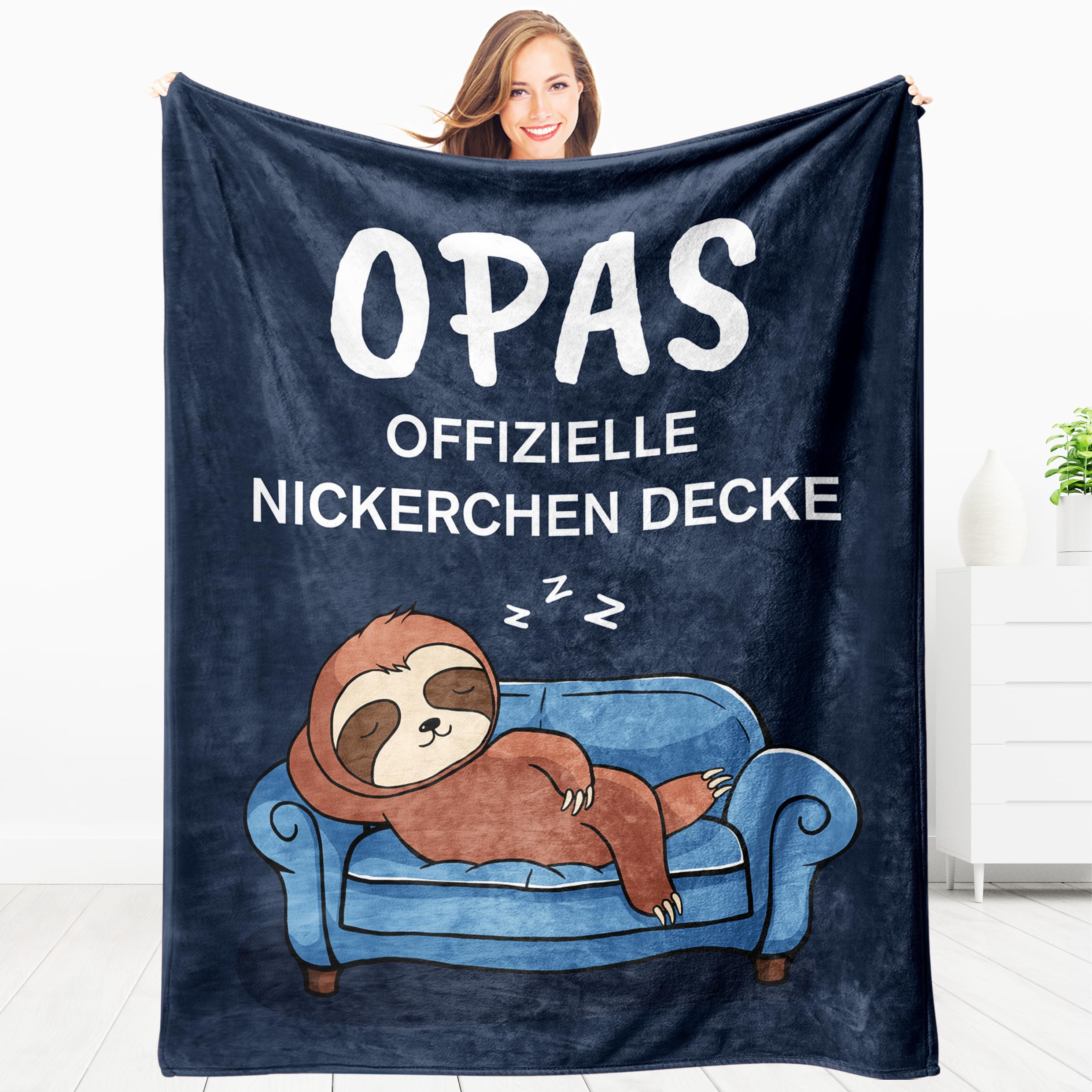 Cadeau d'anniversaire pour grand-père avec cette couverture douillette
