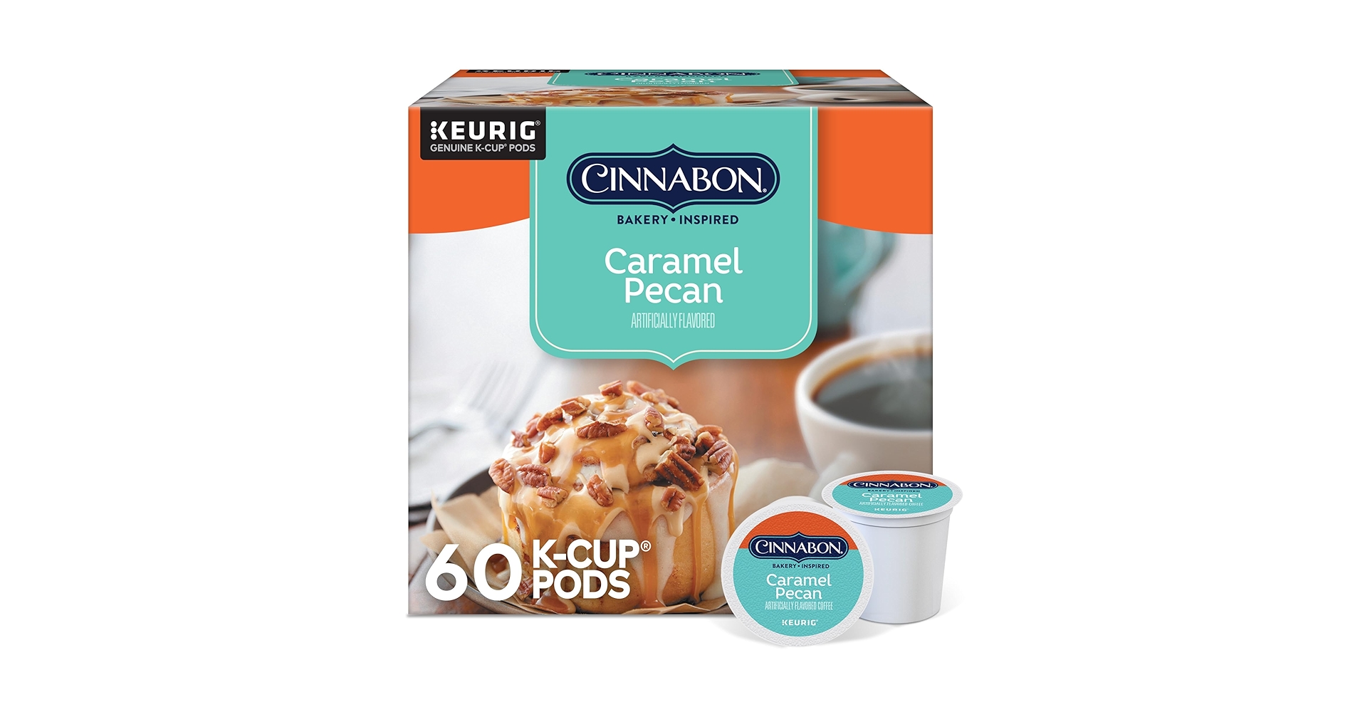 Amazon.com: Cinnabon Caramel Pecan Coffee, Keurig Single Serve K