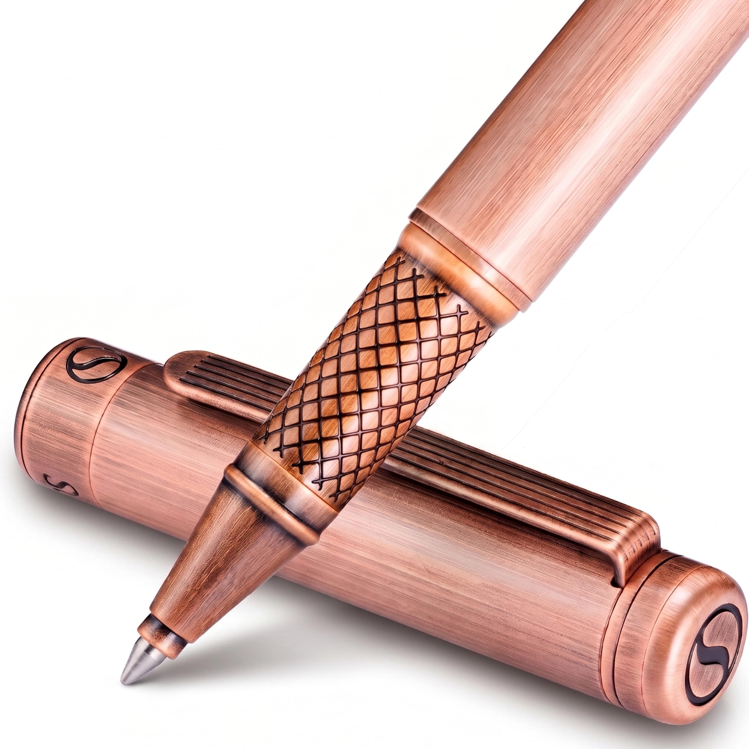 Scriveiner Copper Rollerball Pen, Superb Luxury Pen Gift for Men &amp; Women