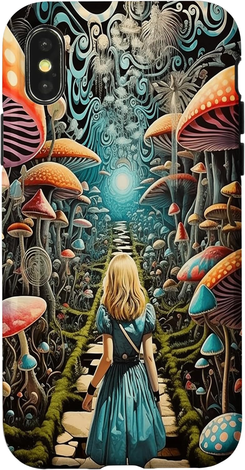 Alice in Wonderland Trippy Mushroom Forest Path Case for iPhone SE (2020) / 7 / 8