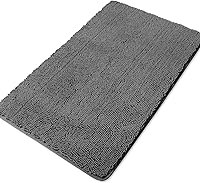 Vista 266 de Yeaban Juego de alfombras de baño verde manzana 2 piezas (20" x 32" y 17" x 24"), tapetes de baño de felpilla gruesa Alfombras de baño absorbentes
