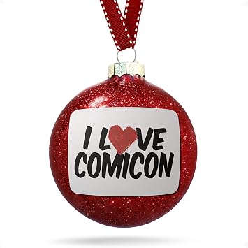 Christmas Decoration I Love Comicon Ornament