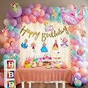 Party Propz Princess Theme Birthday Decoration Items Kit - 81 pcs Princess Birthday Theme Decoration, 14 Pcs Cutouts, Queen decoration For birthday Girls, barbie decoration items (Cardstock) gallery image