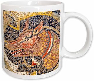 3dRose Hunting dog Mosaic, New House Of Hunt, Bulla Regia, Tunisia 11oz Mug
