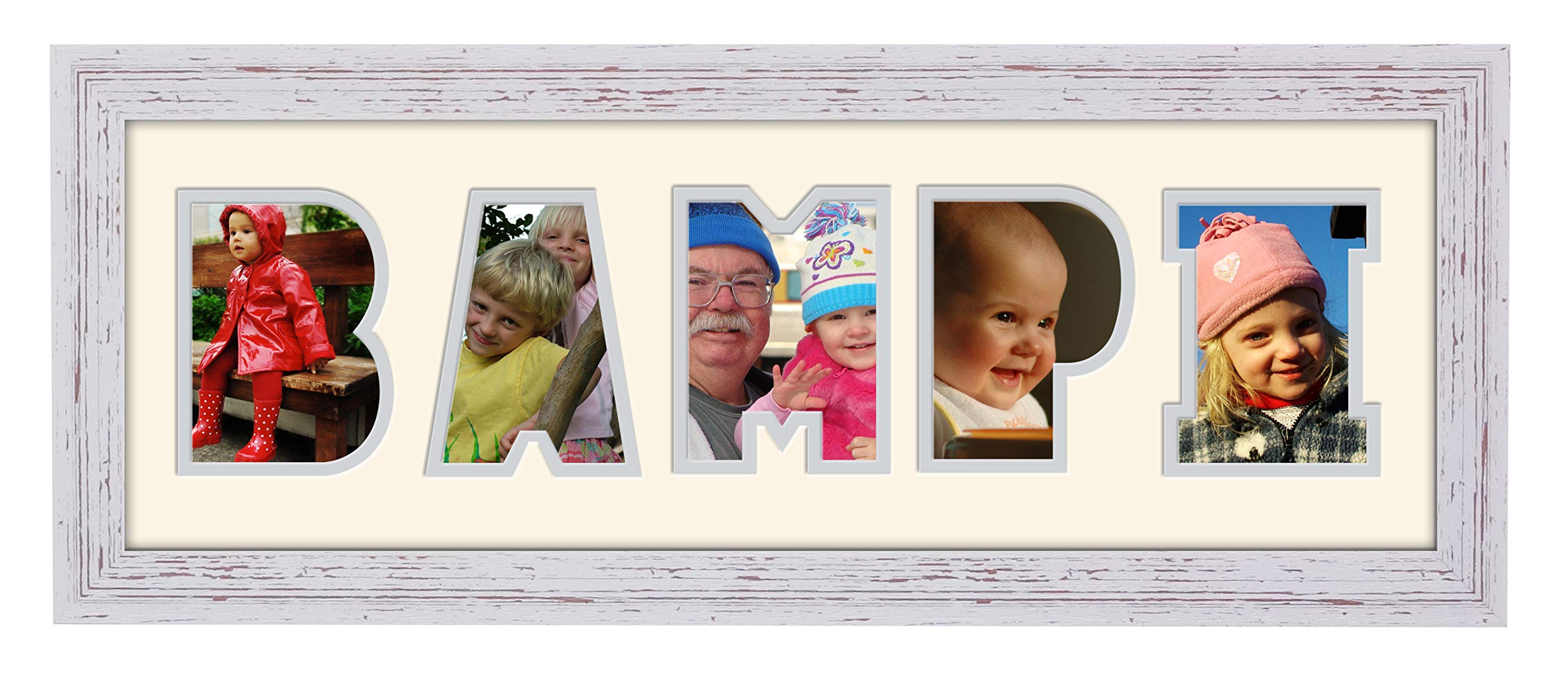 Photos In A Word Shabby Chic Finish Frame Cream Mount Grey Inside Bampi Photo Frame Welsh Word Photo Frame 1267A (Shabby Chic Finish Frame Cream Mount Grey Inside)