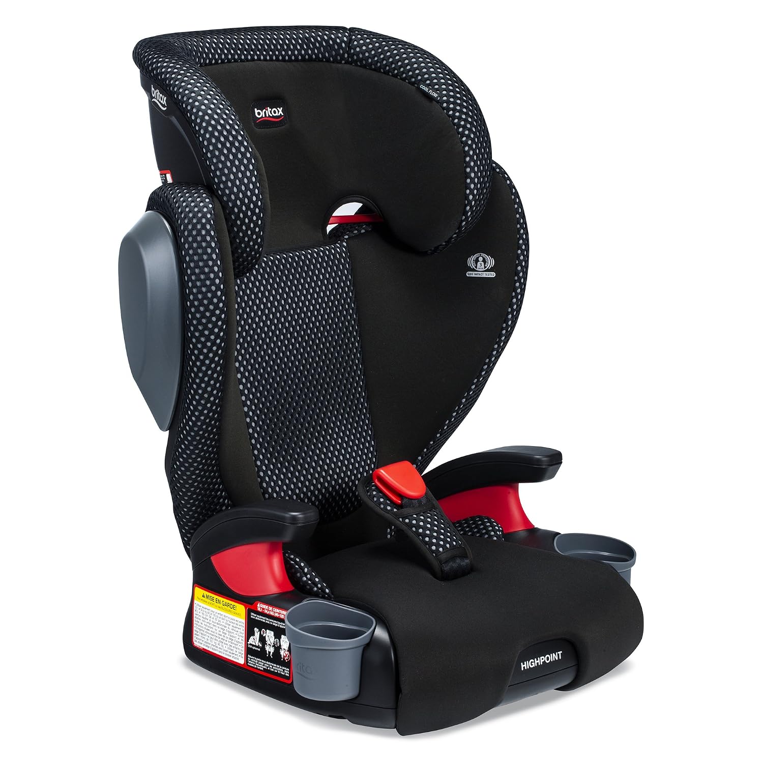 Britax Highpoint Belt-Positioning Booster Seat, Cool Flow Grey [Discontinued]