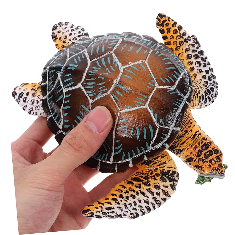 ウミガメの模型 レプリカ 海洋生物模型 ウミガメ レプリカ 海洋生物 のリアルなハンドメイド作品
