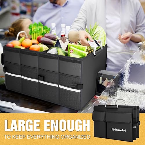 Miniatura 4 de K KNODEL Organizador de maletero de coche, negro, unisex, automóviles