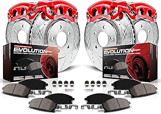 Power Stop KC2715 1-클릭 퍼포먼스 브레이크 키트, 캘리퍼 포함