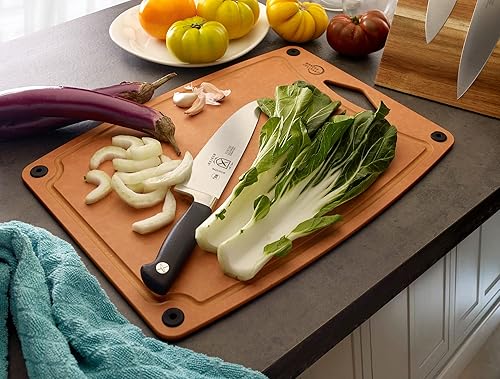 Vista 23 de Mercer Culinary Tabla de cortar compuesta 11 3/4" x 9 1/4" NSF Marrón
