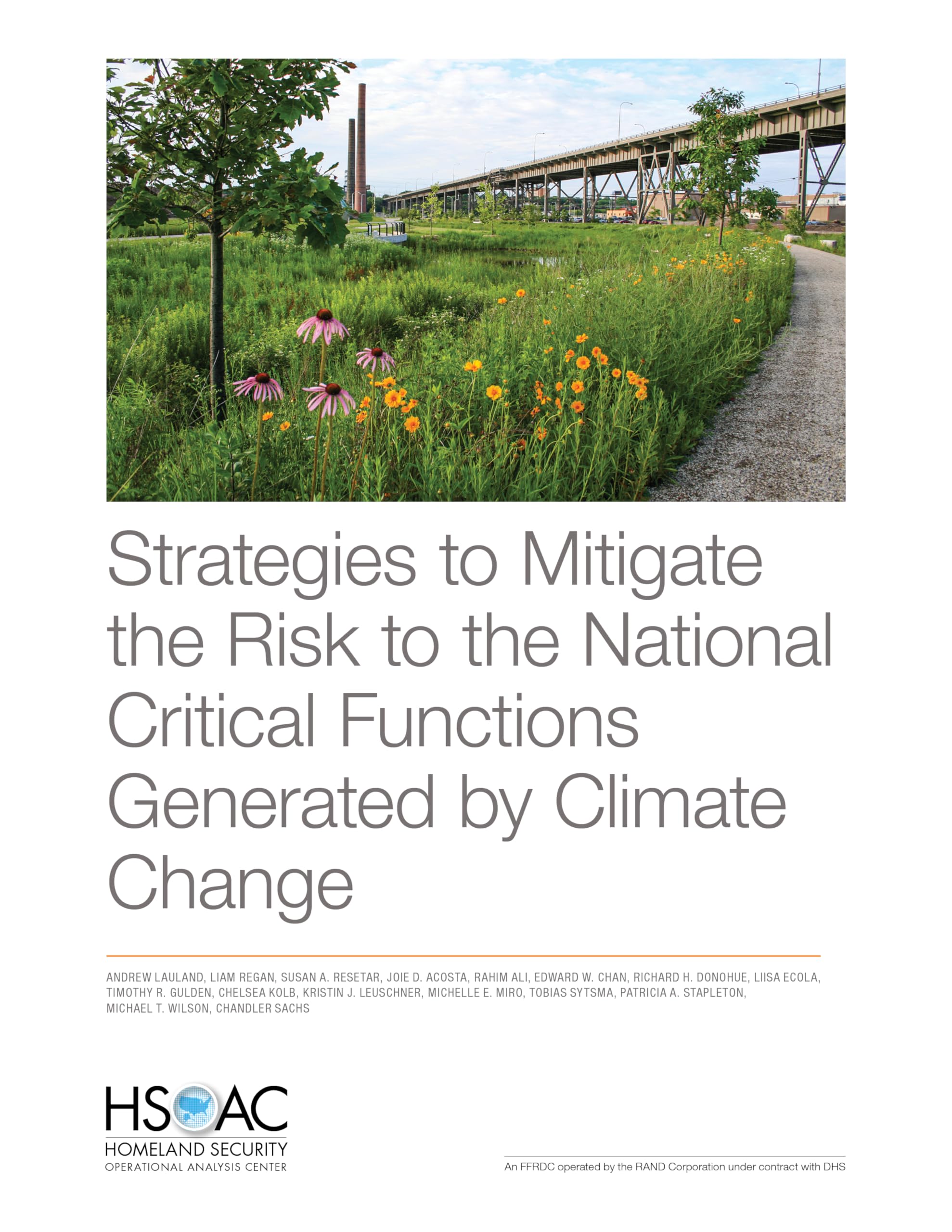 Strategies to Mitigate the Risk to the National Critical Functions Generated by Climate Change (Homeland Security Operational Analysis)